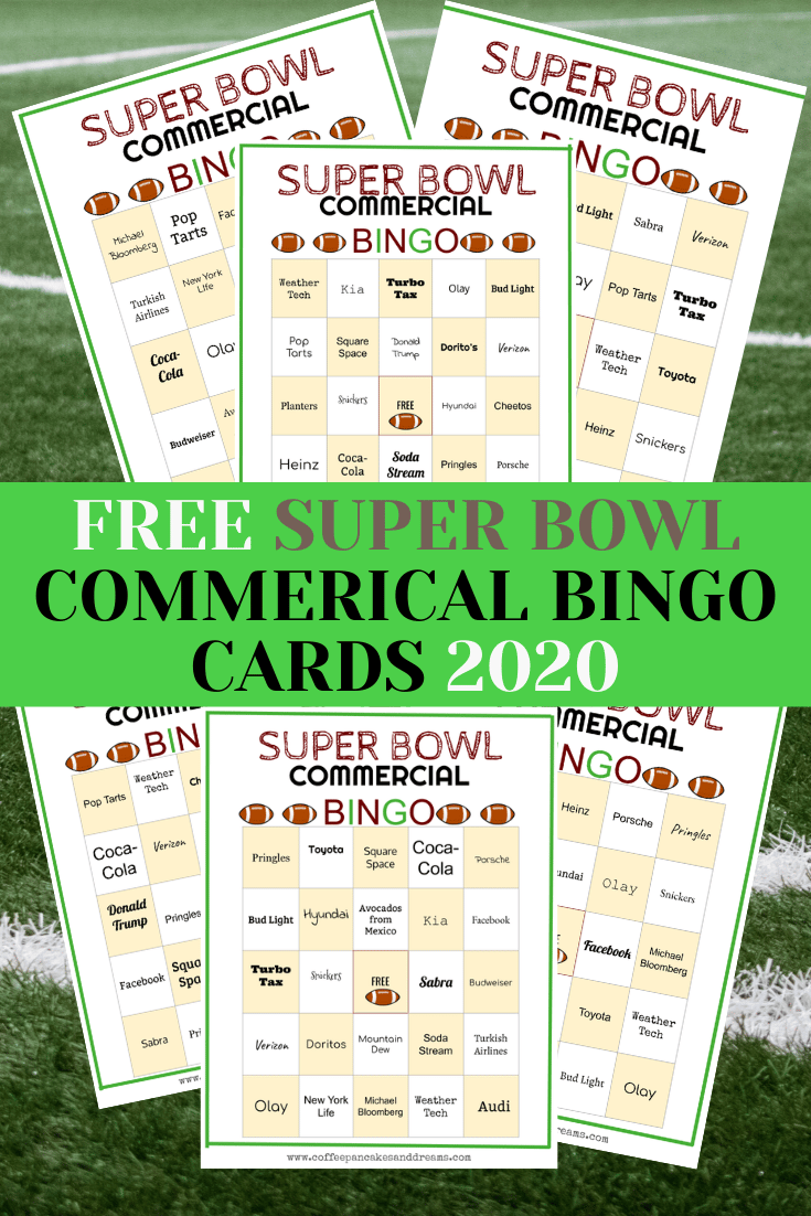 Super Bowl Bingo 2022 Free Printable Card Sheets