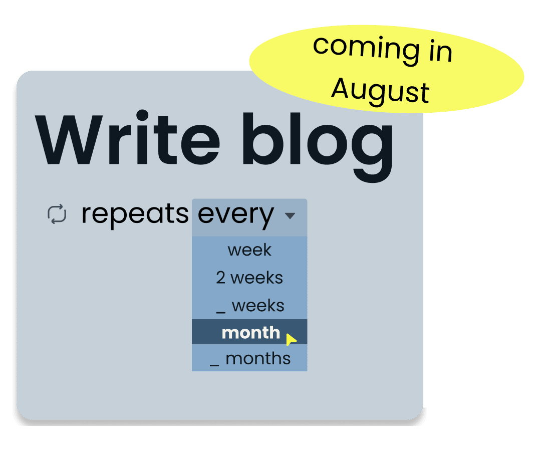 event form with repeat field
