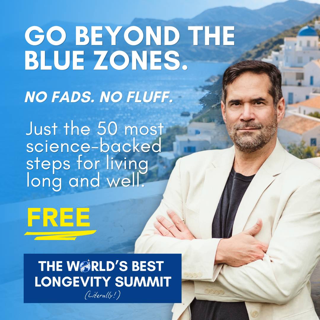 Promo for the free World's Best Longevity Summit.