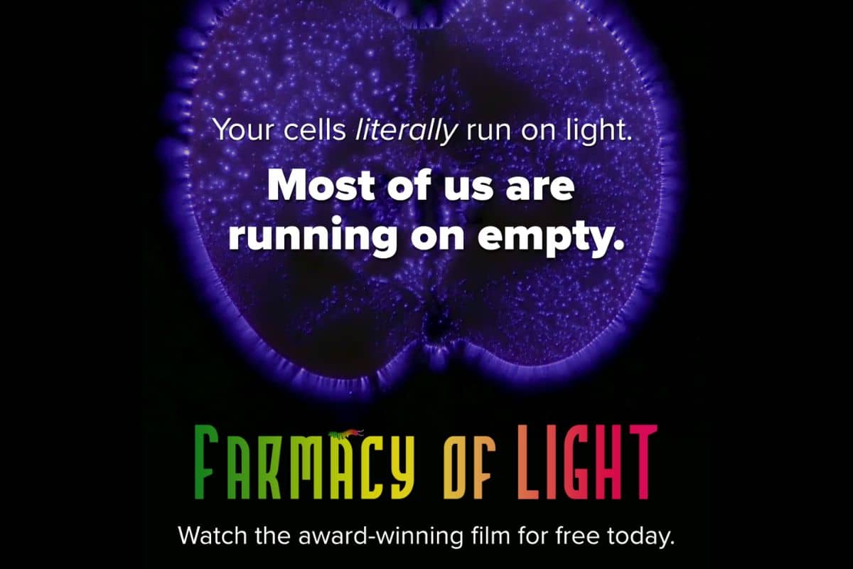 Promo for the free screening of Farmacy of Light.