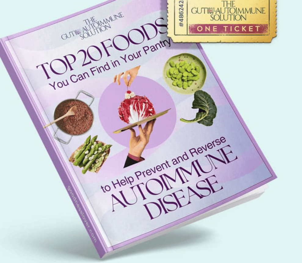 Cover of eBook Top 20 Foods to Help Prevent and Reverse Autoimmune Disease.