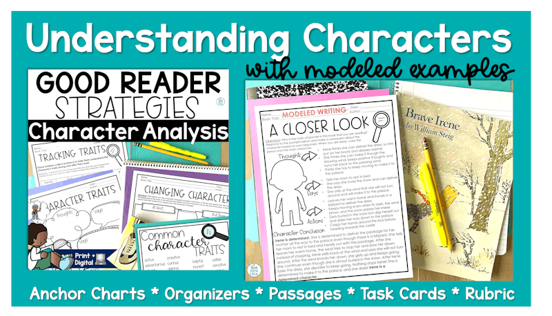 character analysis activities 3rd 4th 5th grade