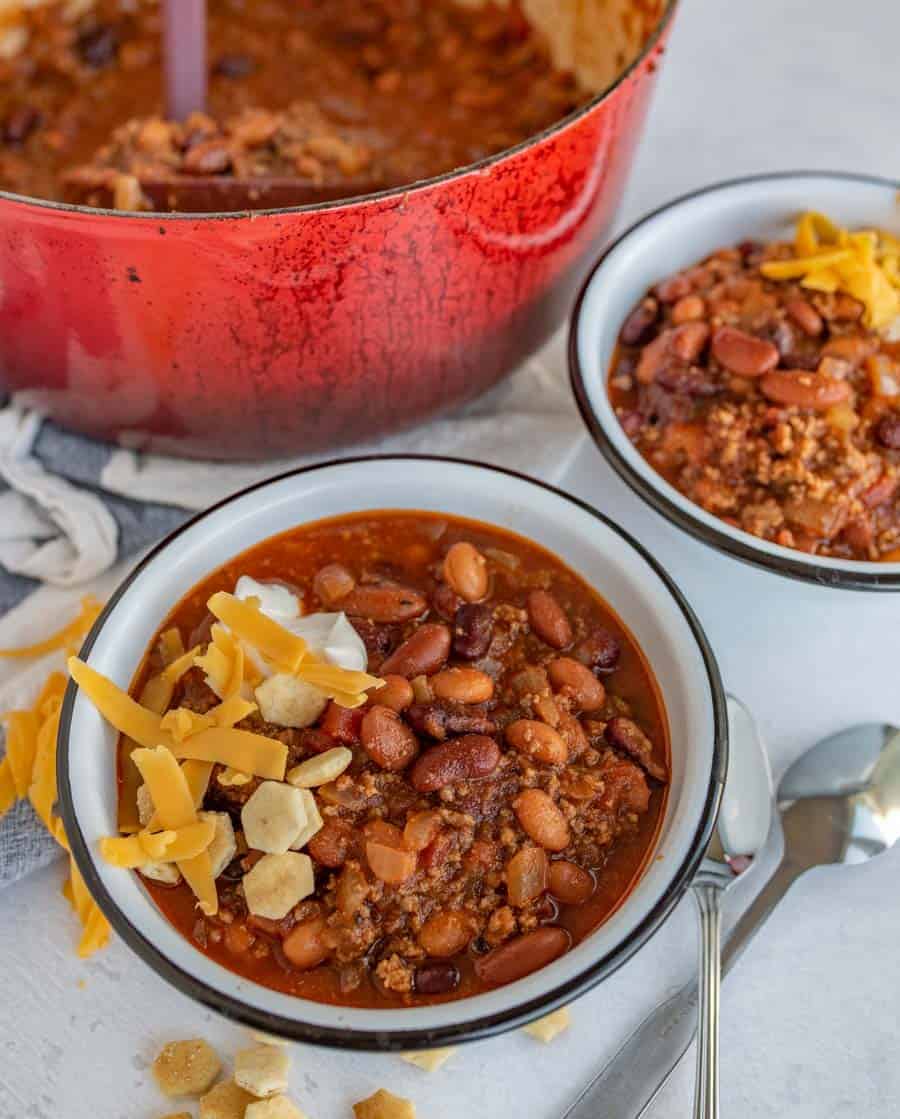 bowl of chili.
