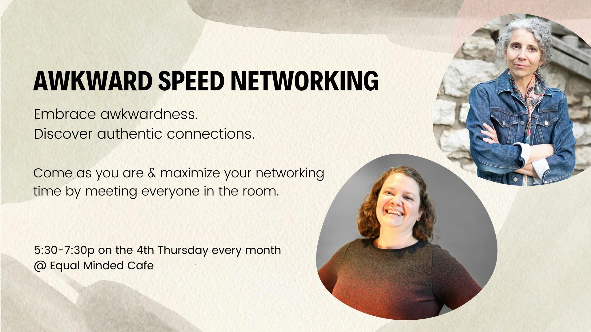 Awkward Speed Networking info & host pics