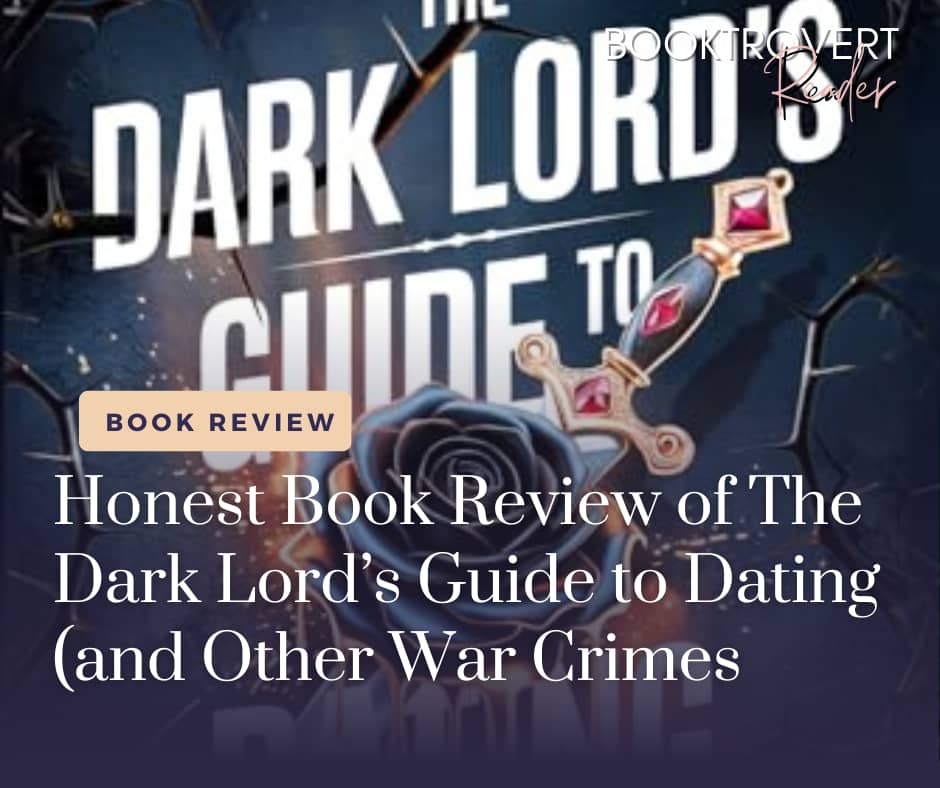 Graphic of Dark Lord's Guide honest book review graphic