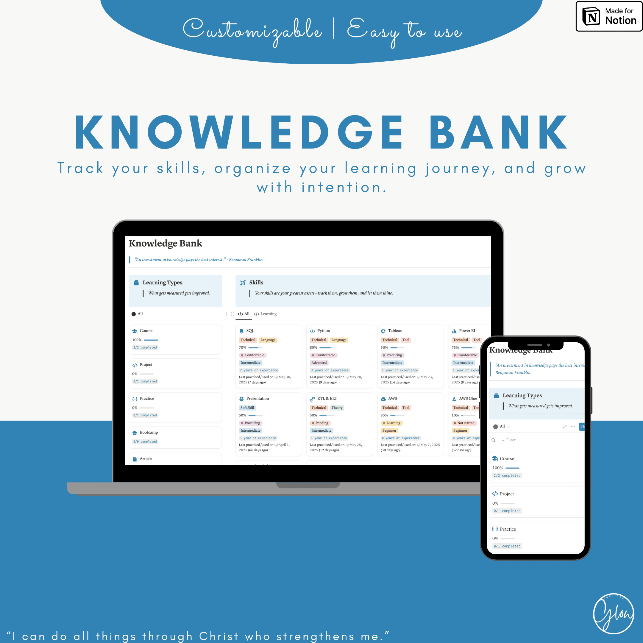 Knowledge Bank Notion Template - Second Brain for Lifelong Learners