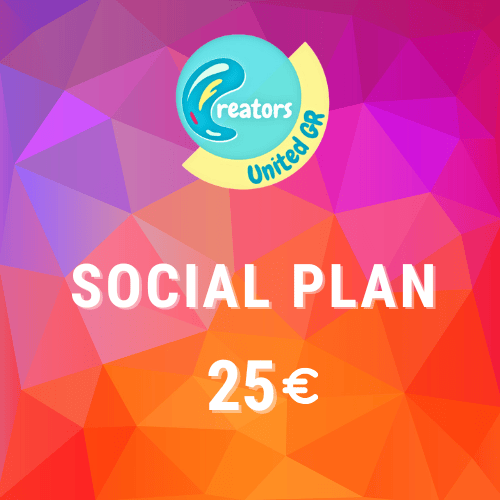 Monthly Social Plan (1 Carousel Post & 1 Newsletter) Cretors United GR 