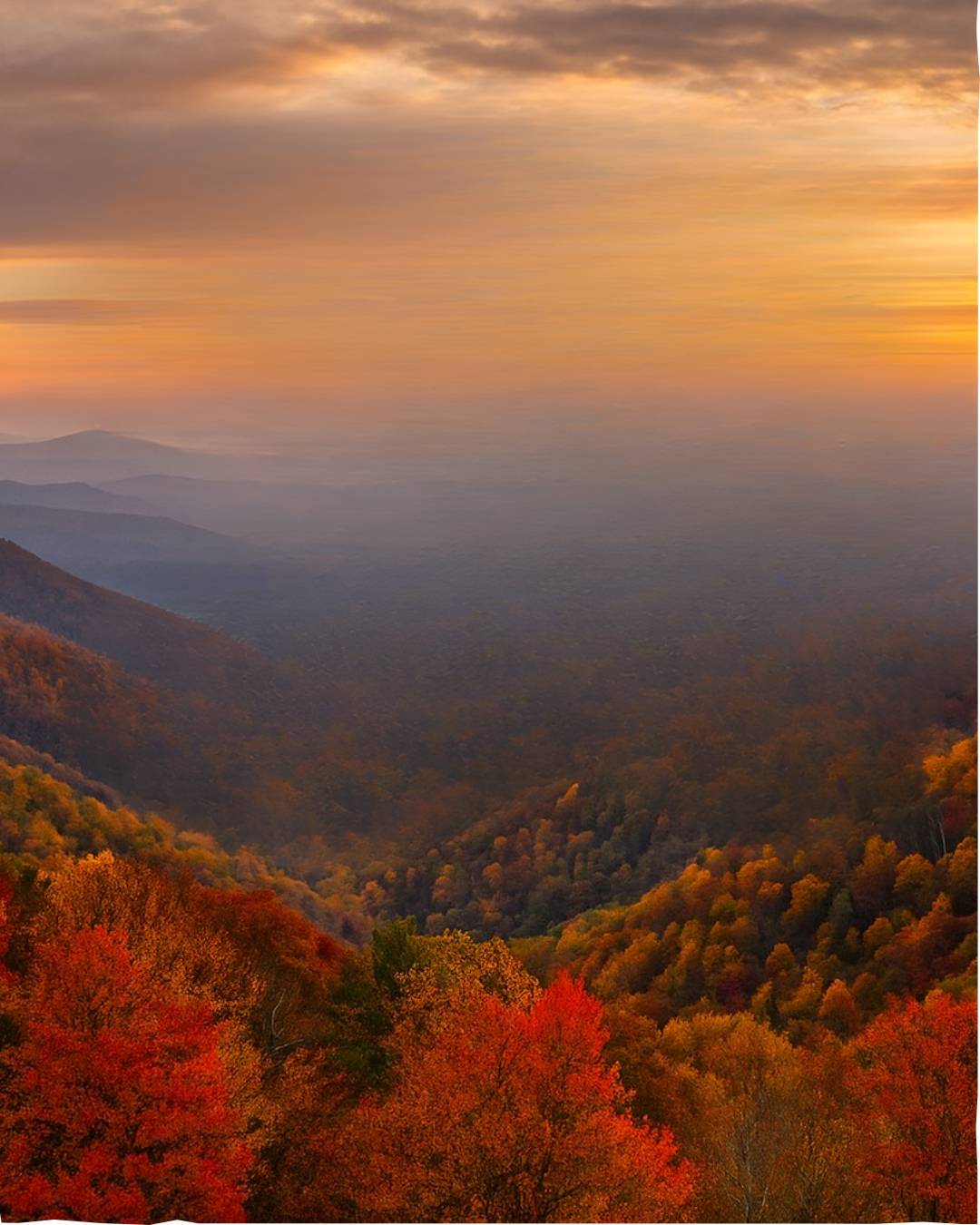 Highlands, NC image of the sky, mountains, and mist as a great weekend getaway spot from Alpharetta, GA