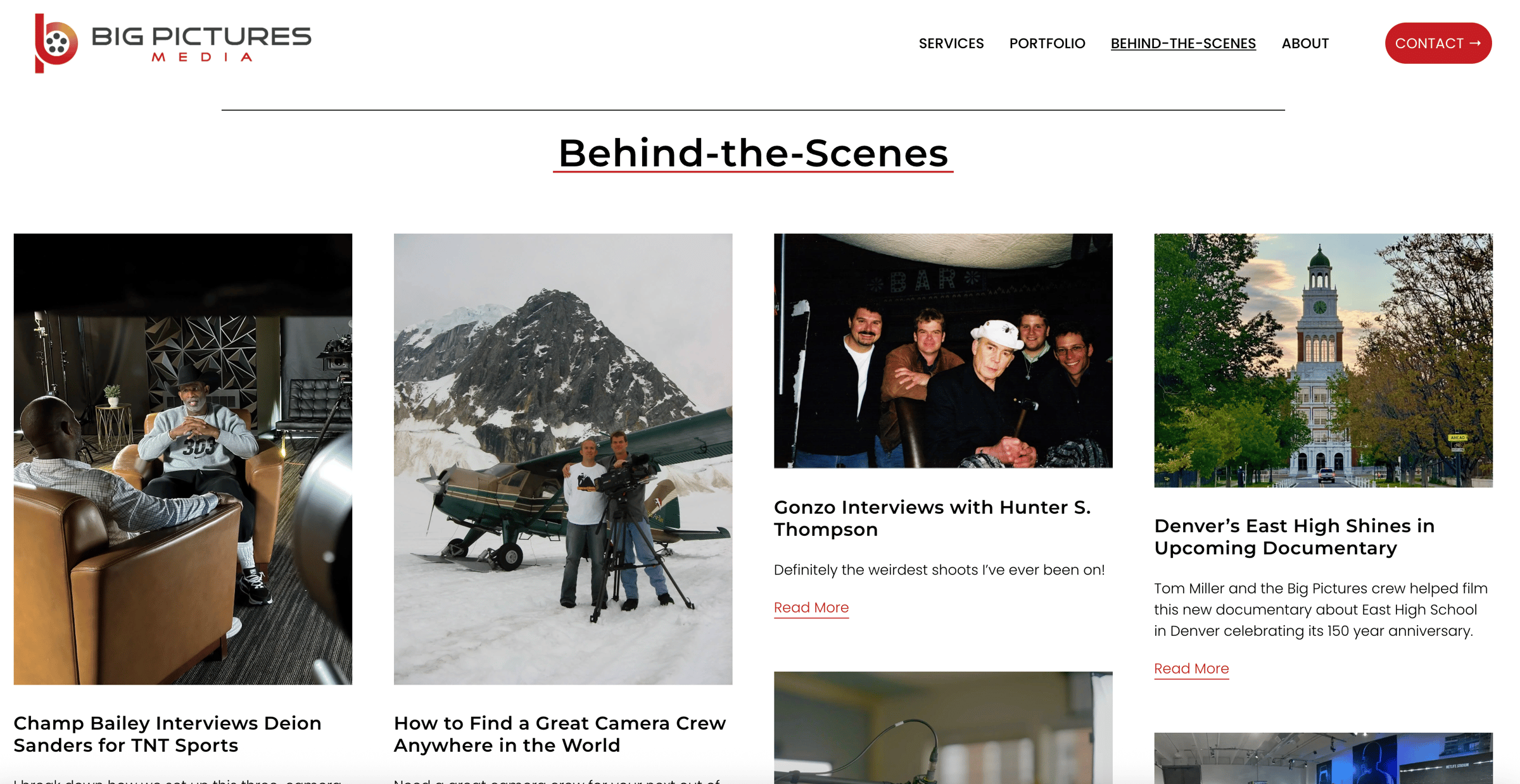 The Big Pictures Behind the Scenes Blog