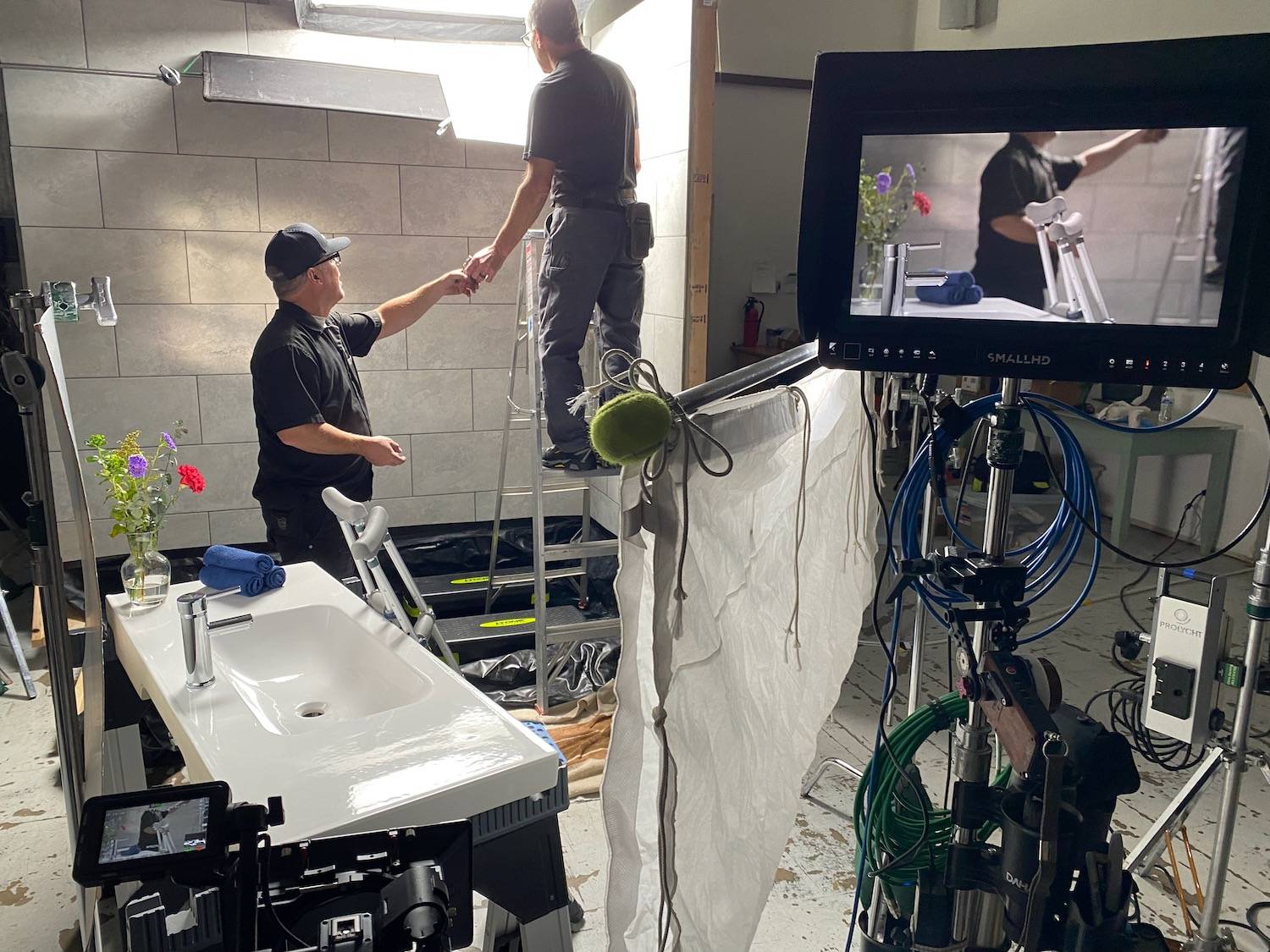 Gaffer and Grip on set