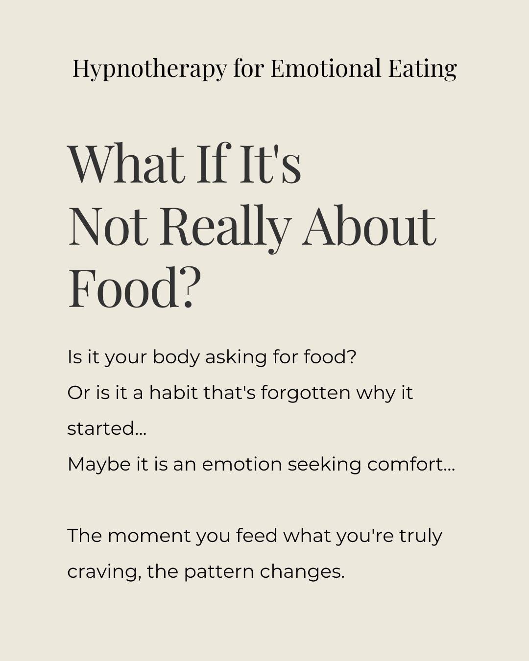 The subconscious mind creates eating patterns early in life. Once established, these patterns run automatically, guiding food choices without conscious thought.

Consider emotional eating. 
If food provided comfort during childhood stress, the mind forms a simple equation: "Food equals safety." 

Years later, this program still runs. During busy times, the mind reaches for food as comfort, even when the body isn't hungry.
The pattern becomes automatic. The conscious mind knows about balanced eating yet finds itself following these deeper programs. 

Hypnotherapy can help update these automatic repetitions and we can reprogram old associations. 
When conscious goals align with subconscious patterns, healthy eating feels effortless.

✨ Time to update your inner programming? Message 'UPDATE' and I'll share my essential guide to reprogramming food patterns ✨

#hypnotherapy #weightmanagement #mindfulneating #subconsciousmind #wellnessjourney #hypnosis #healthymindset #transformation