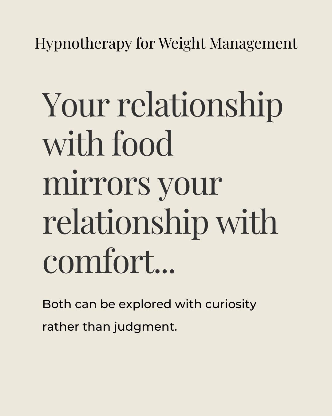 You're not struggling with willpower, but you might be struggling with the stories you tell yourself about food. And there is a difference.

Your mind has created a complex narrative where food equals comfort, reward, or escape. Where certain foods are "forbidden" or "bad." Where eating becomes tangled up with emotions, stress, and self-worth.

I can tell you: those stories aren't serving you – but you already know this.

They're just your subconscious trying to meet deeper needs through food.

Your relationship with food mirrors your relationship with comfort - how you soothe yourself, reward yourself, or fill emotional gaps that have nothing to do with physical hunger.

The struggle isn't about the food itself. It's about the patterns you've rehearsed in your mind countless times - reaching for food when you're stressed, bored, celebrating, or seeking comfort.

Through hypnotherapy, we can explore these patterns. Understand what food represents for you. Help your mind find healthier ways to meet those deeper needs.

Your body knows how to be healthy. Your intuition knows what nourishes you. Your authentic self knows the difference between physical hunger and emotional hunger.

The only thing standing between you and a peaceful relationship with food is understanding the stories that drive your choices.

If emotional eating or food struggles have been holding you back from feeling confident in your body, comment 'TRANSFORM' or send me a message to learn how hypnotherapy can help. I will send you my masterclass to help you transform your relationship with food for good.
Sometimes the biggest change comes from changing one simple story about what food means to you.

#hypnotherapyforweightloss #emotionaleating #weightmanagement #hypnotherapy #mindfulnessing #foodfreedom #bodypositivity #selfworth #mindsetcoach #transformation #mentalwellbeing #lifecoach #spiritualcoach