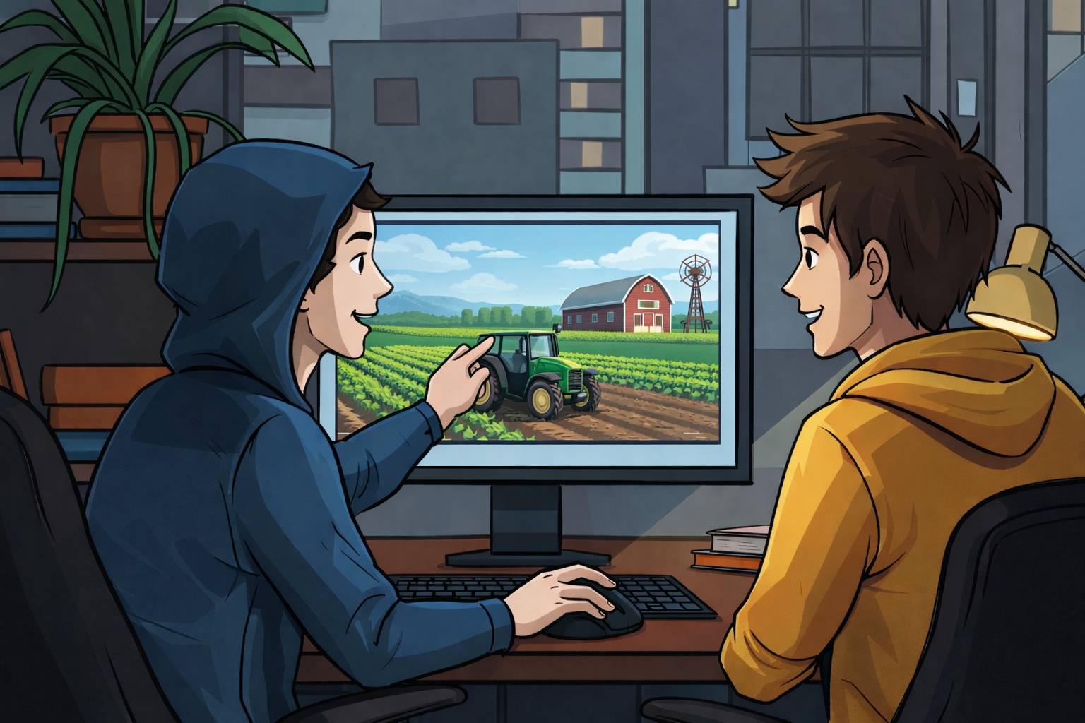 Edgy teaching farming