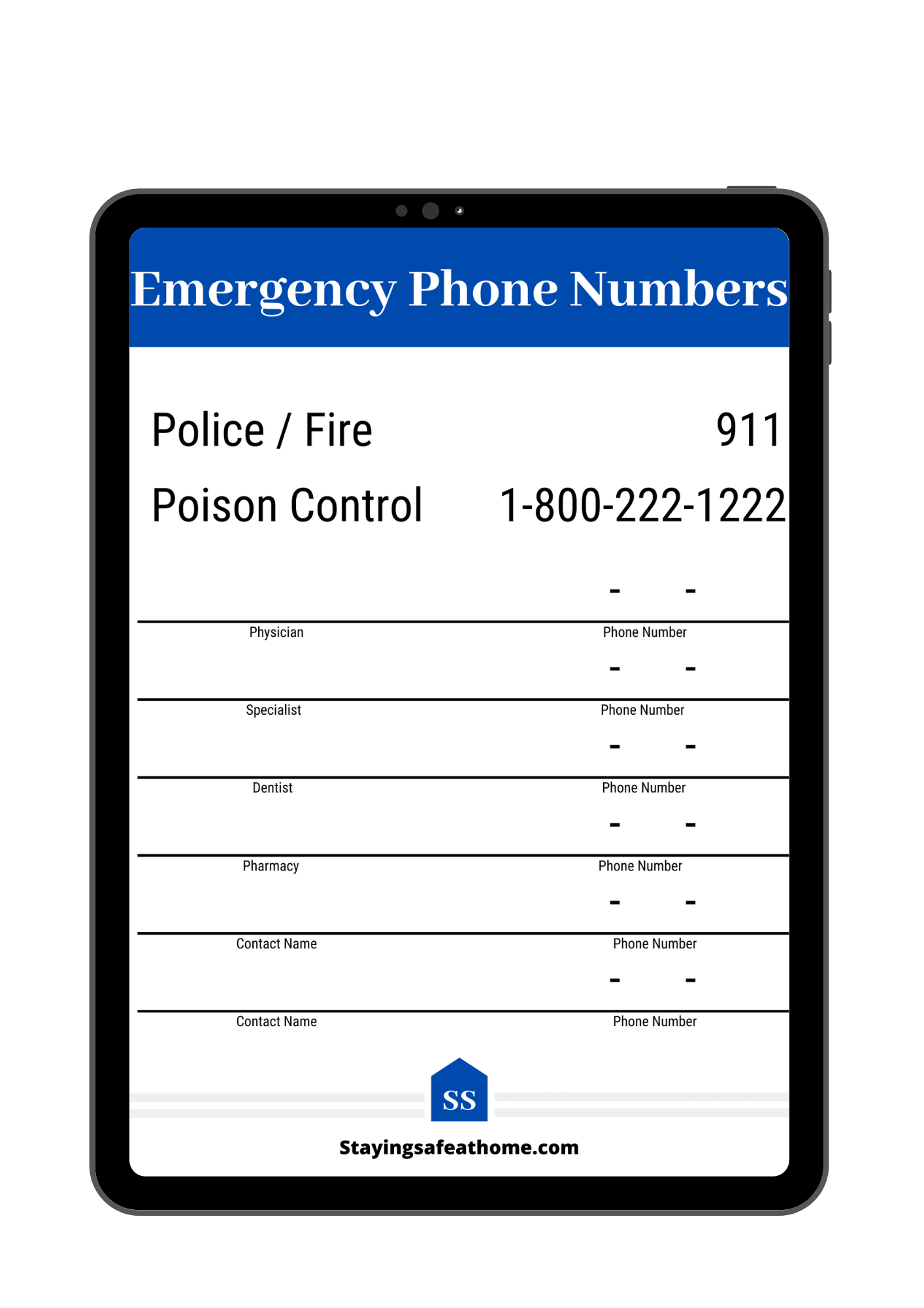 emergency-phone-number-form