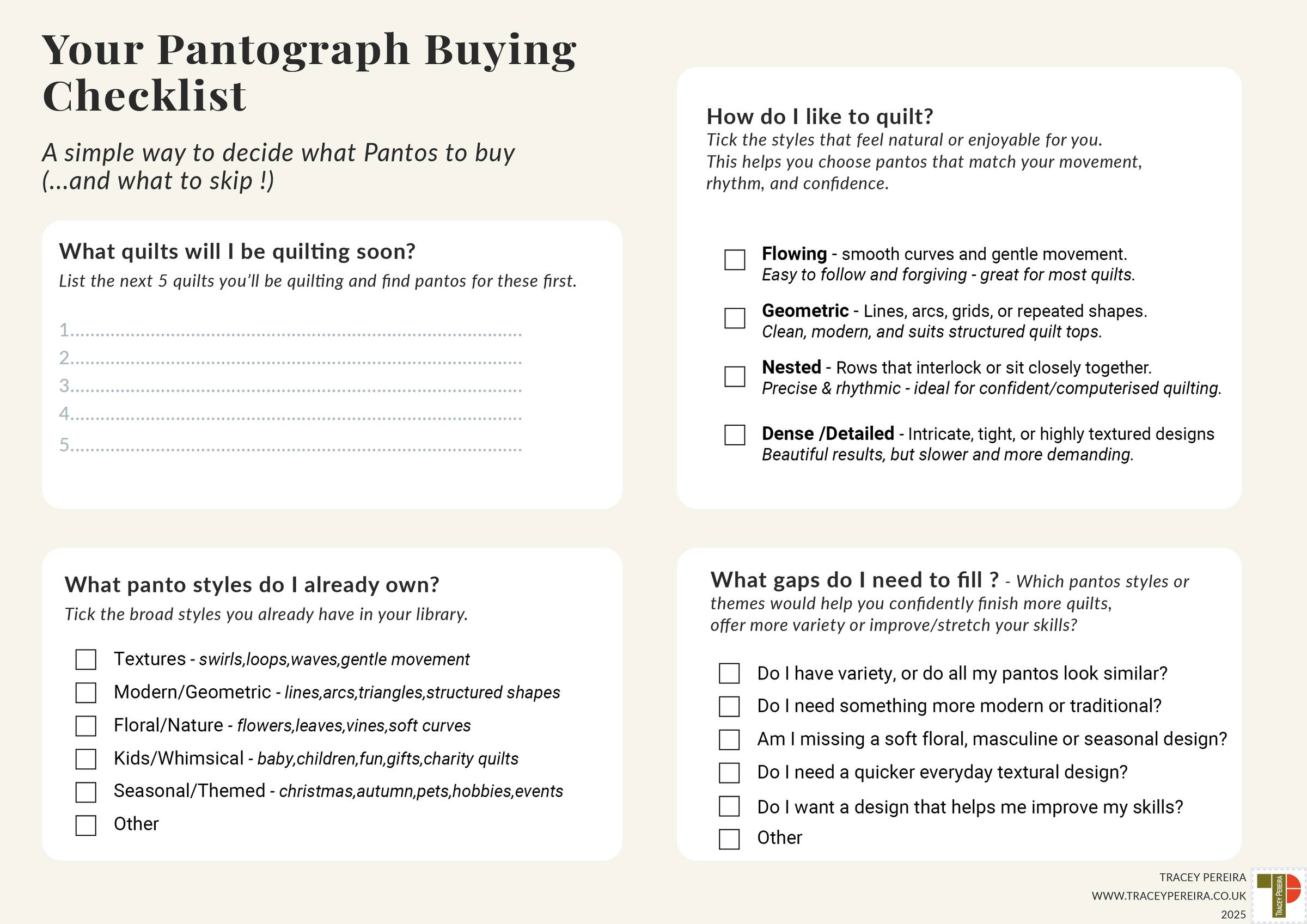 A simple way to decide what pantos to buy ... and what to skip