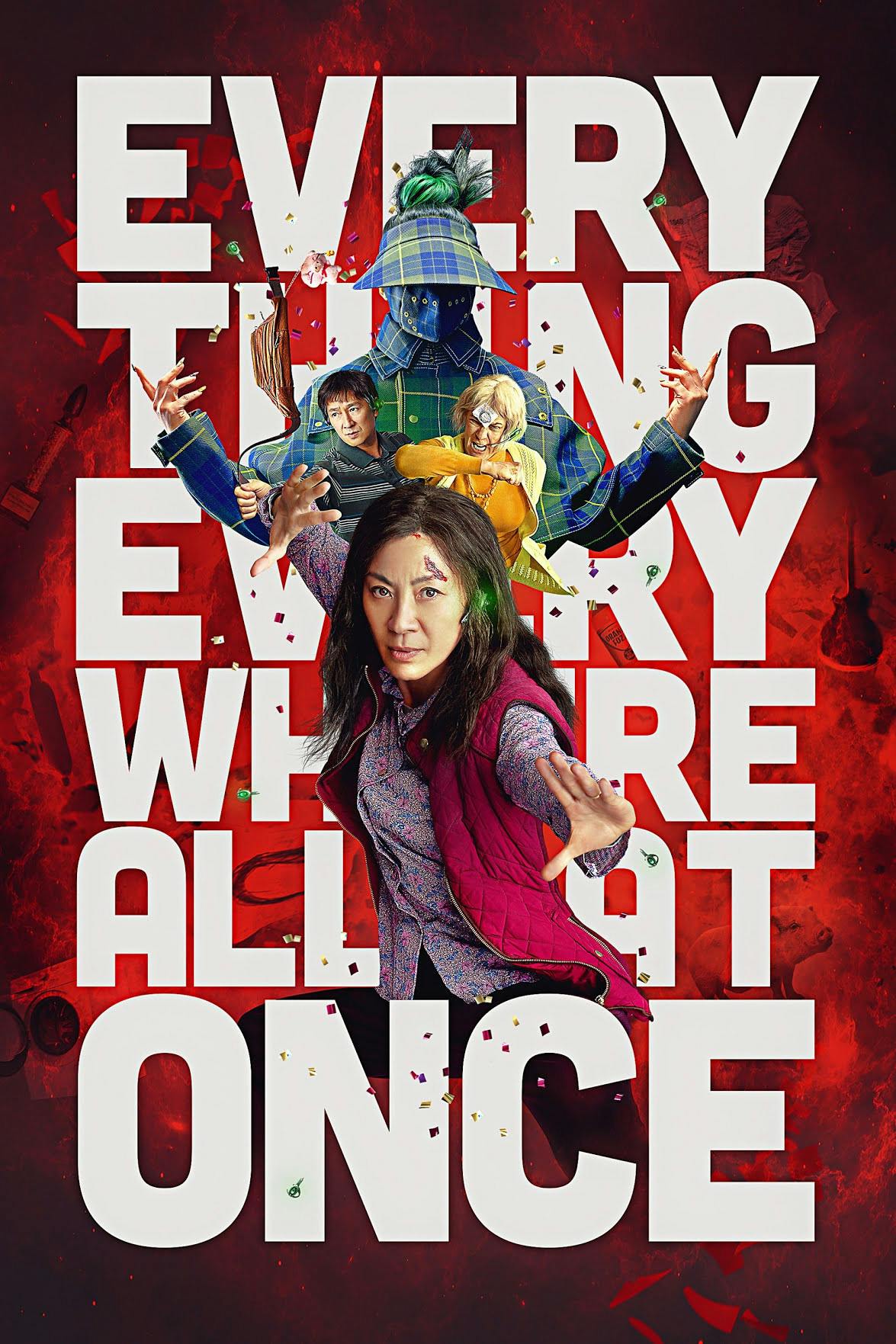 Poster for the movie, Everything Everywhere All at Once.