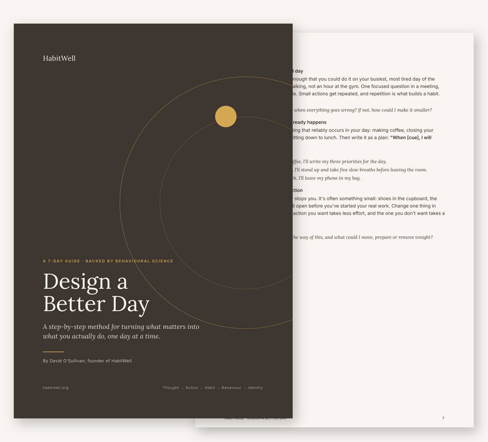 Design a Better Day — 7-day guide by HabitWell.