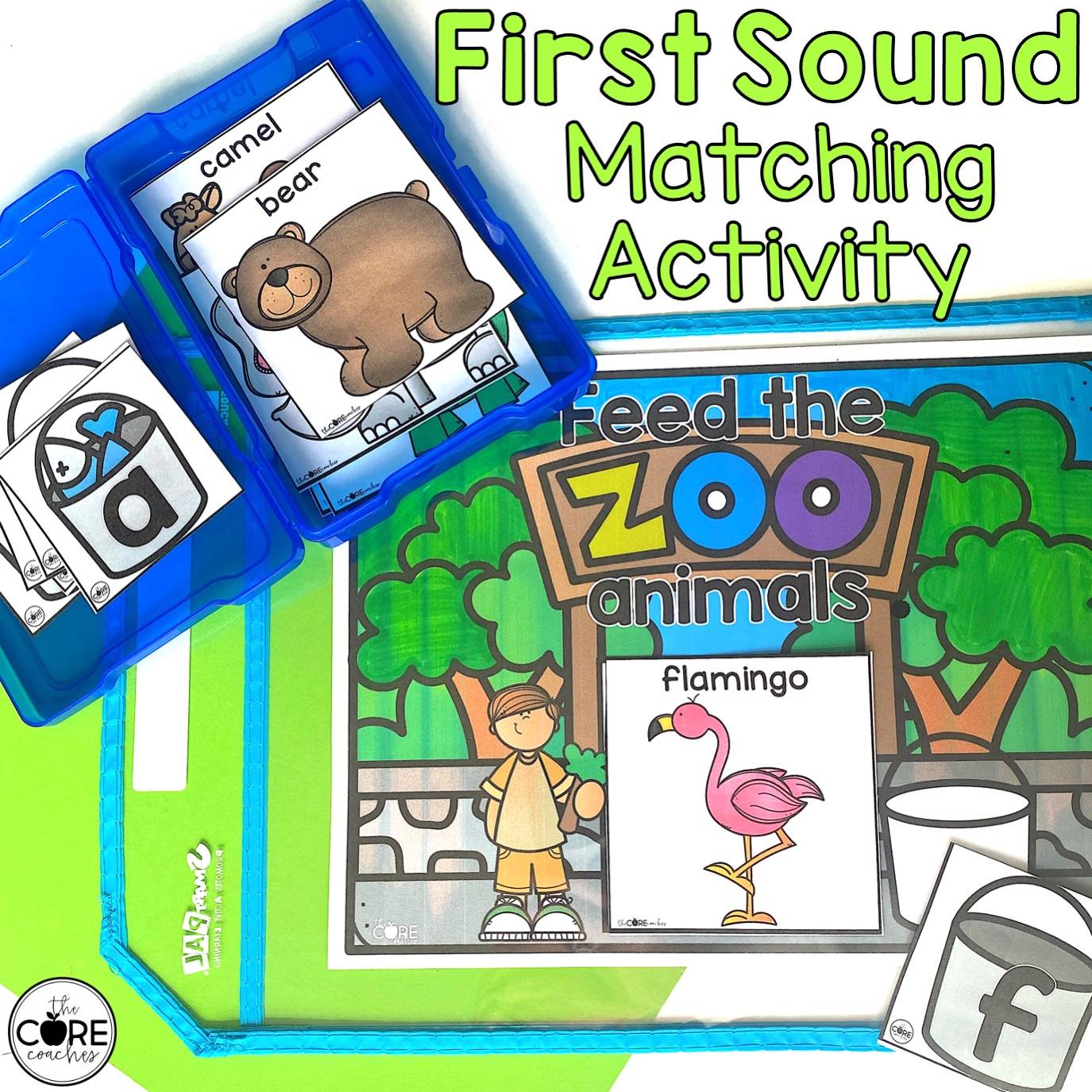 Free preschool zoo animal phonics activity