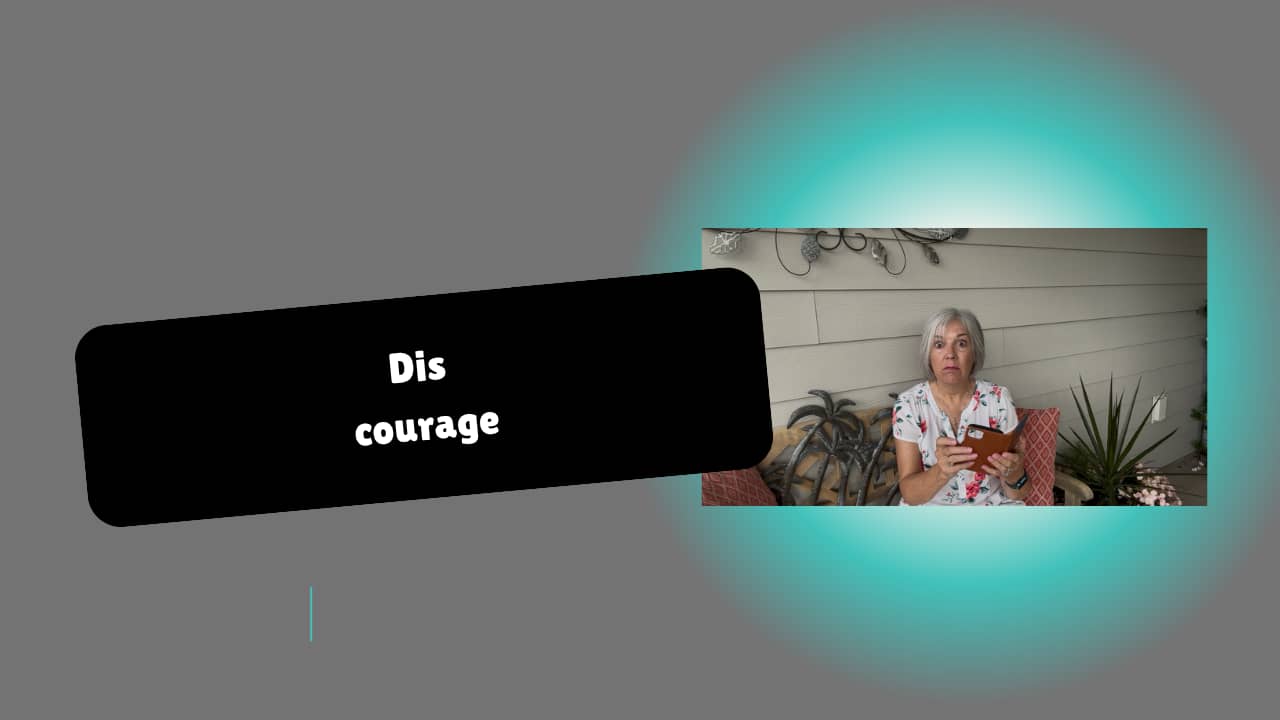 Discourage woman confused
