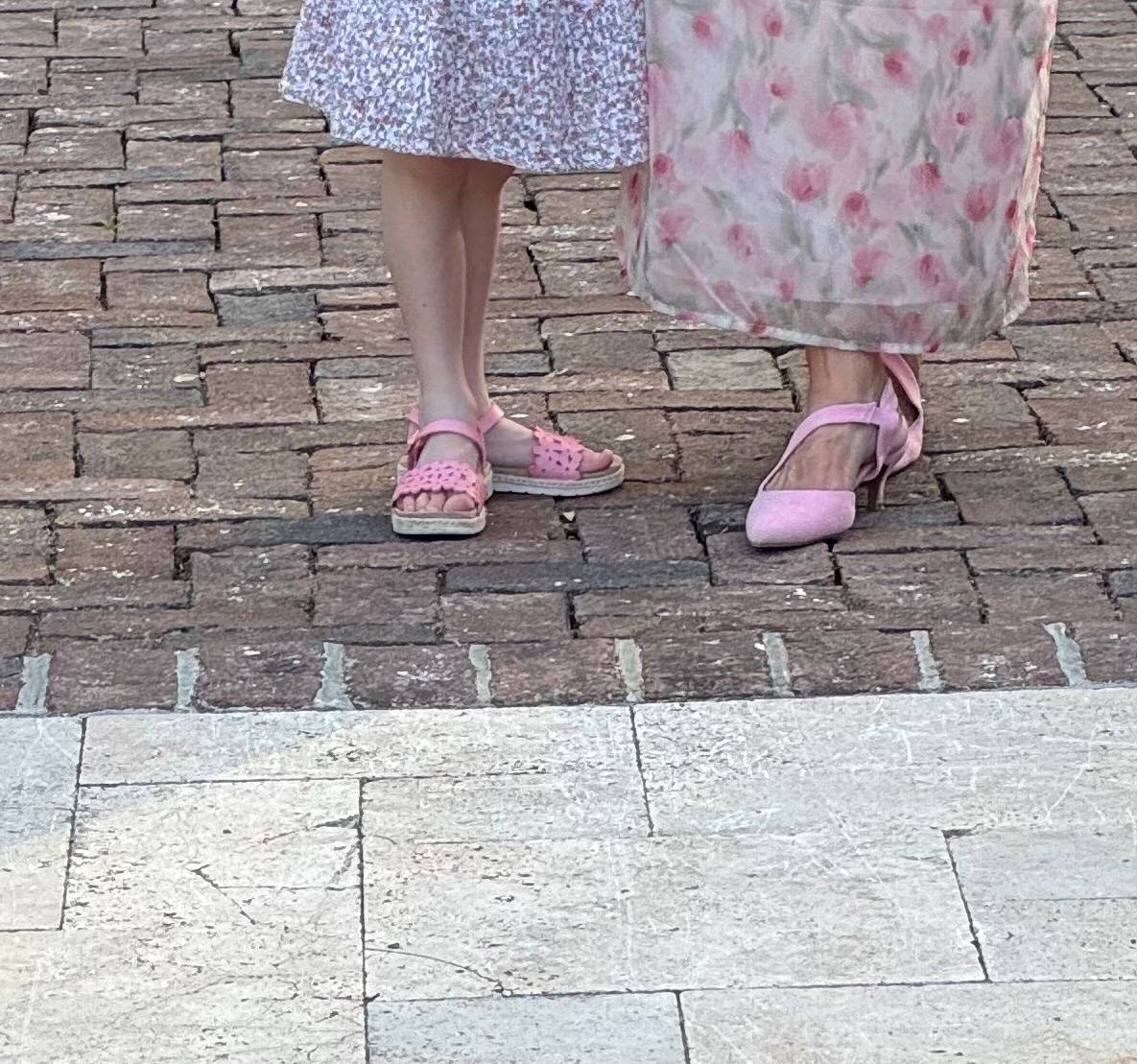 Pink shoes rock!