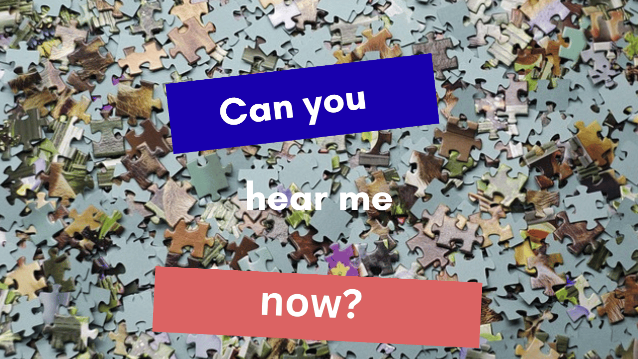 Puzzle pieces can you hear me now?