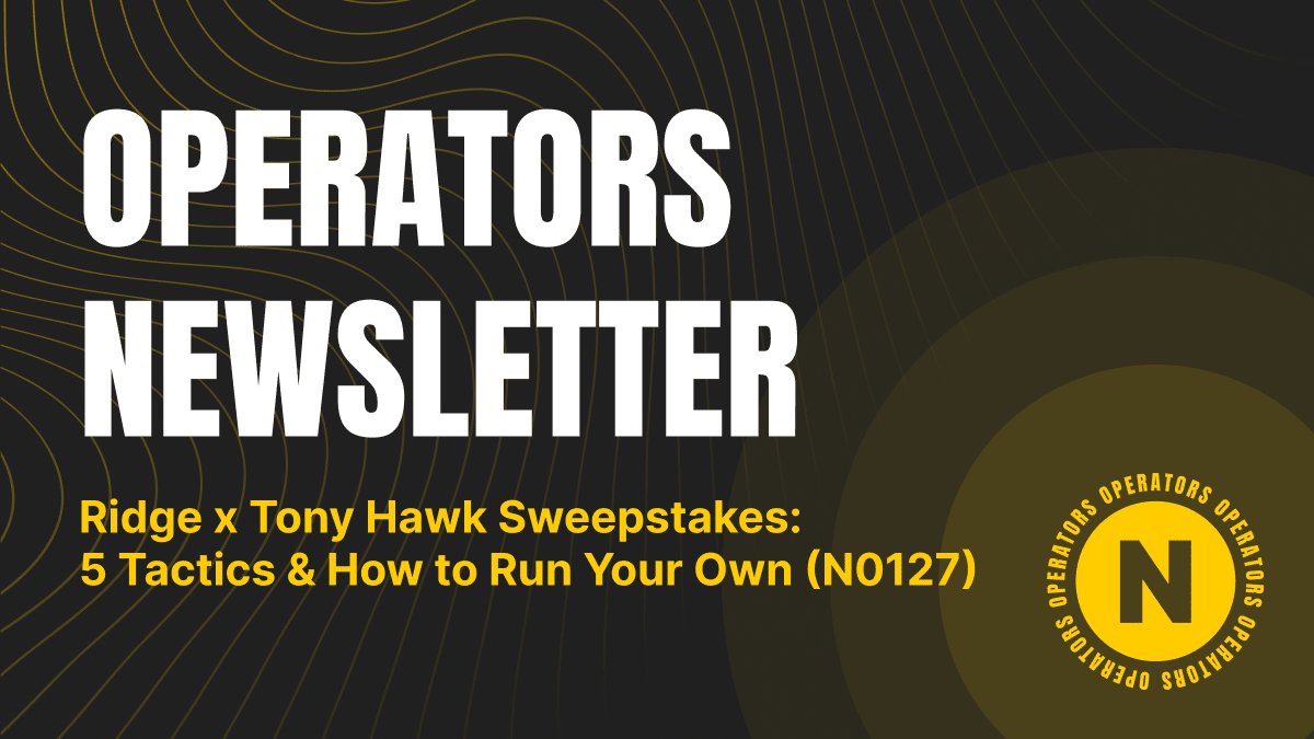 Ridge x Tony Hawk Sweepstakes: 5 Tactics & How to Run Your Own