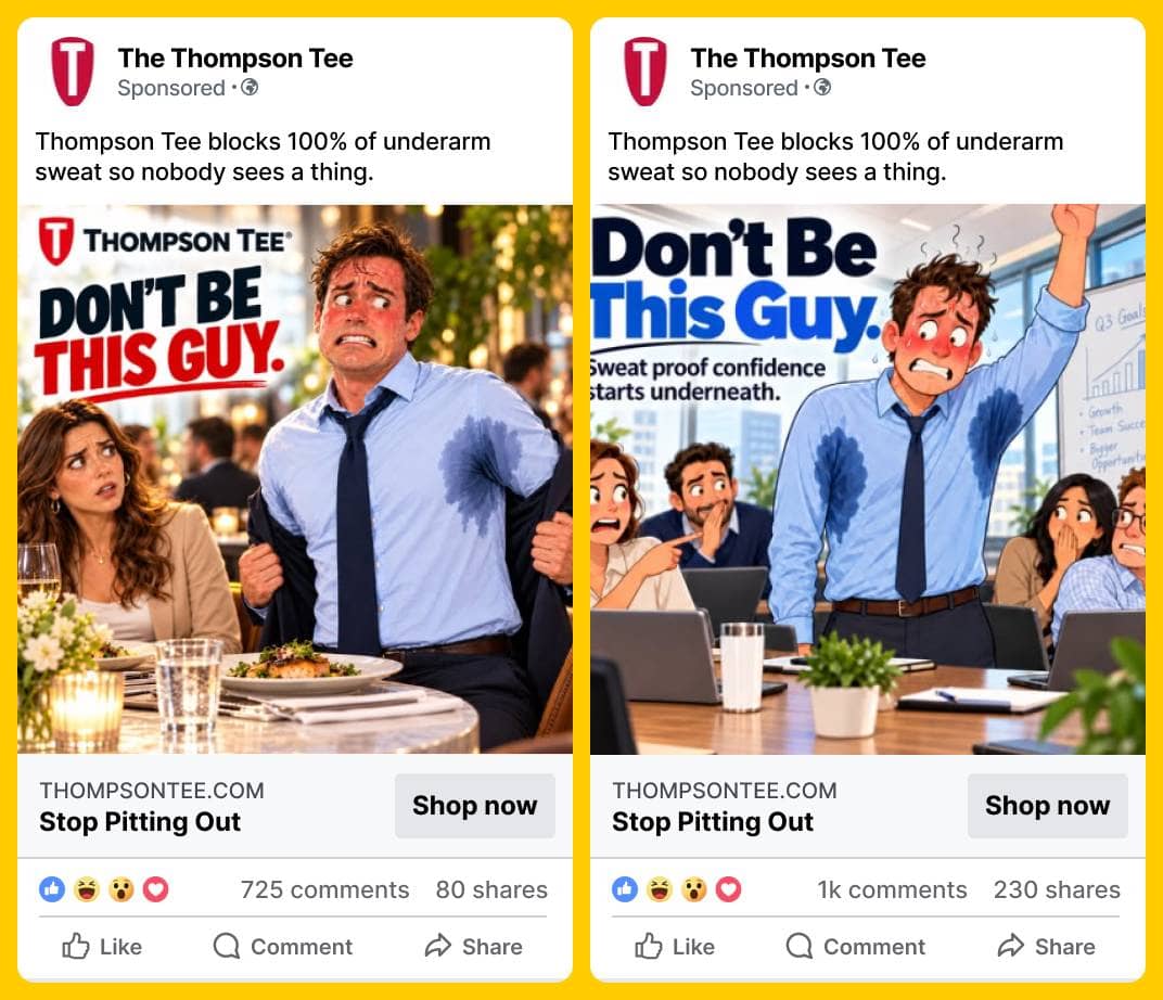 The Thompson Tee Meta Ads