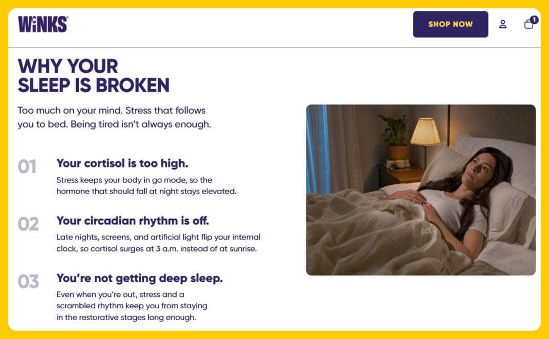 Why Your Sleep is Broken - Winks Website