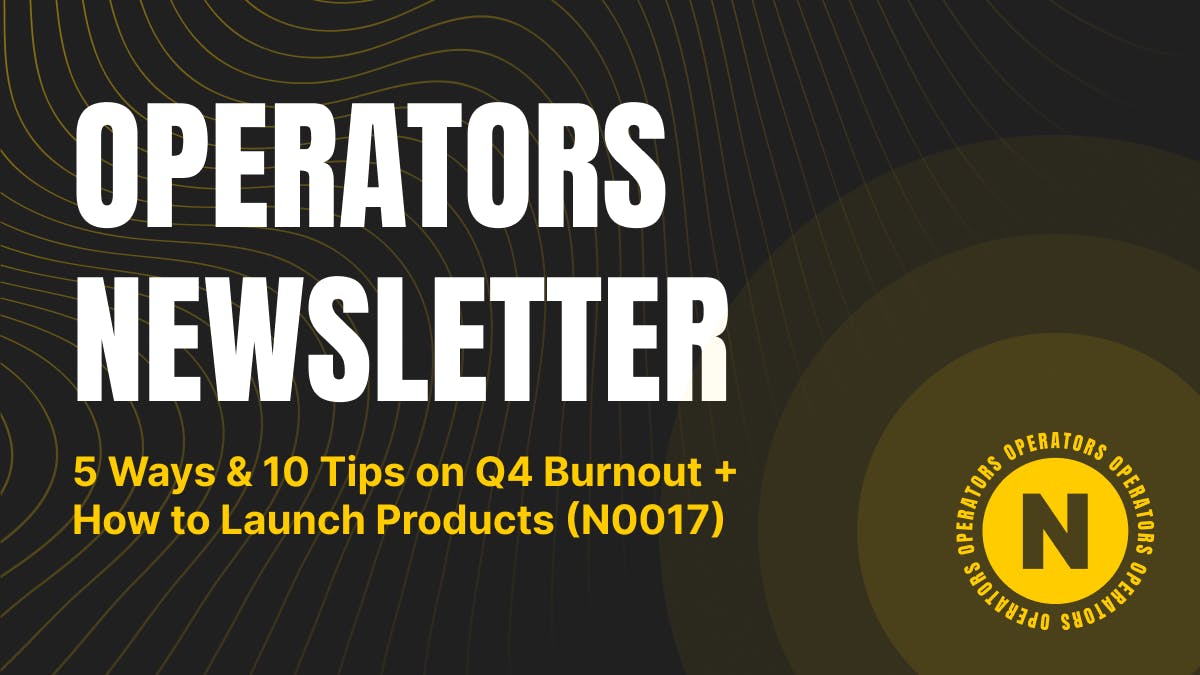 5 Ways & 10 Tips on Q4 Burnout + How to Launch Products