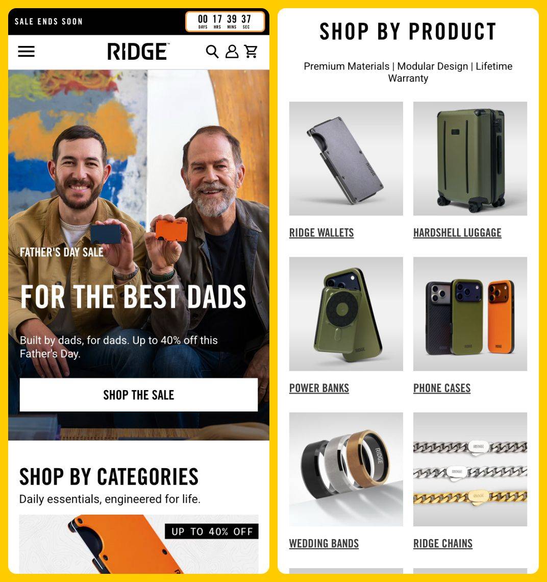 Ridge Shopify
