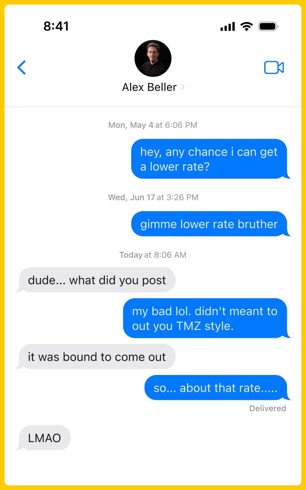Alex Beller and Sean Frank Texts