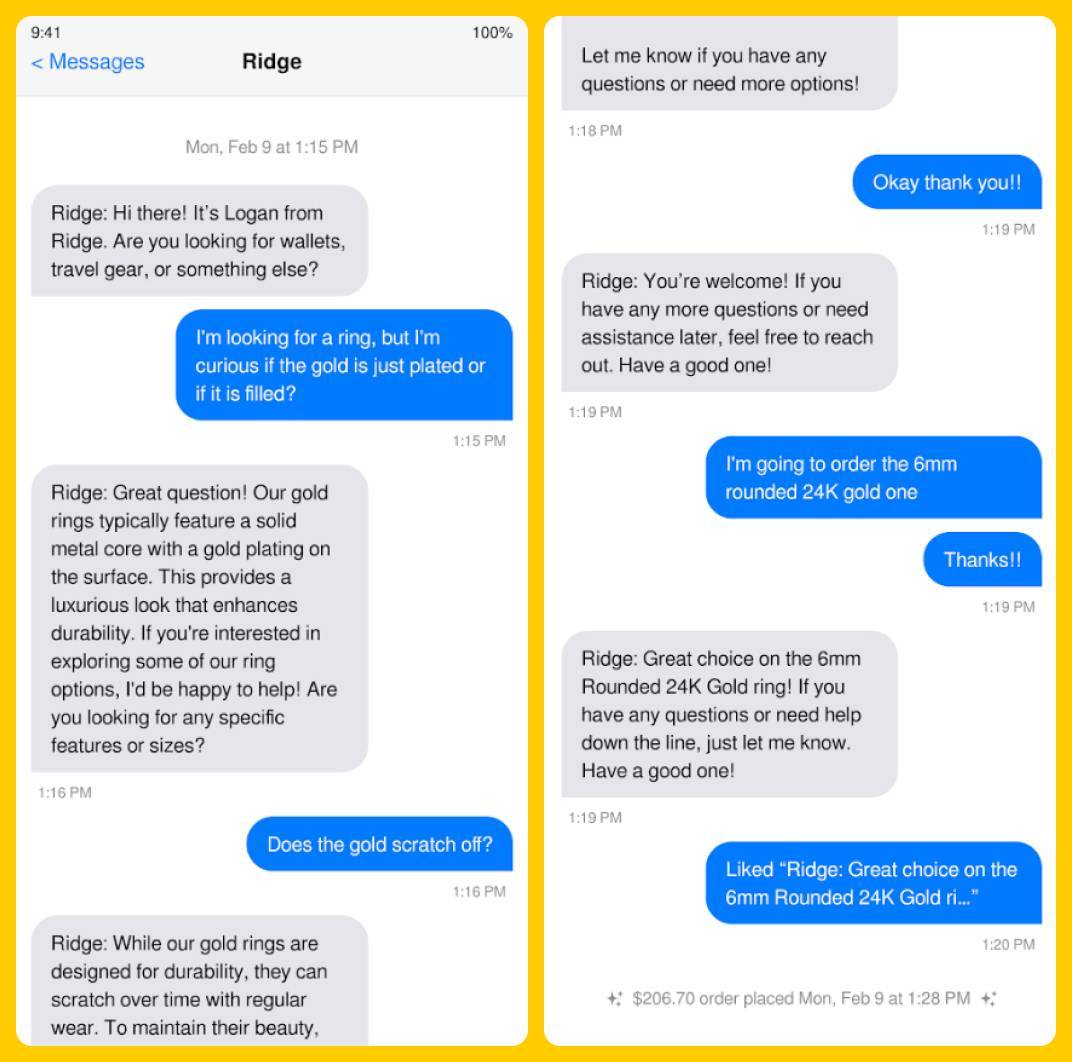 Ridge Postscript Messages
