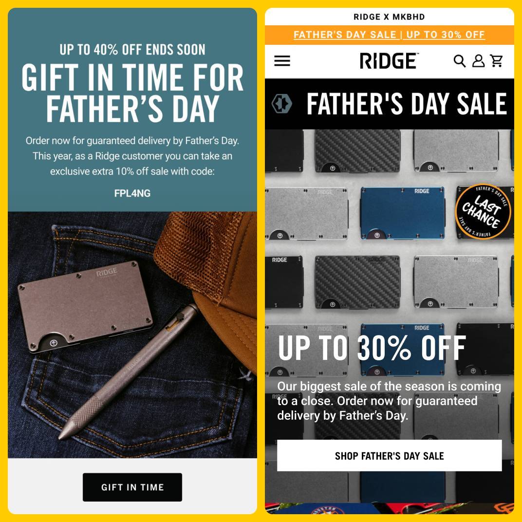 Ridge Father’s Day 2024 Without Personalized Offers