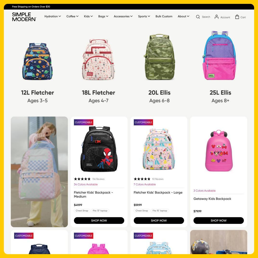 Simple Modern Backpacks