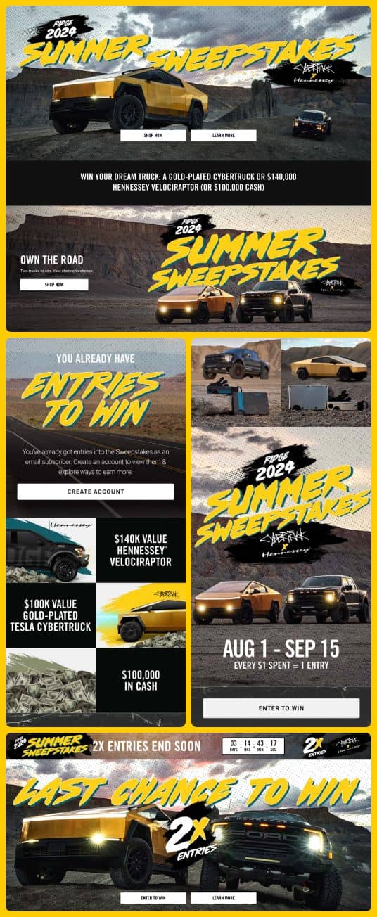 Ridge Summer Sweepstakes