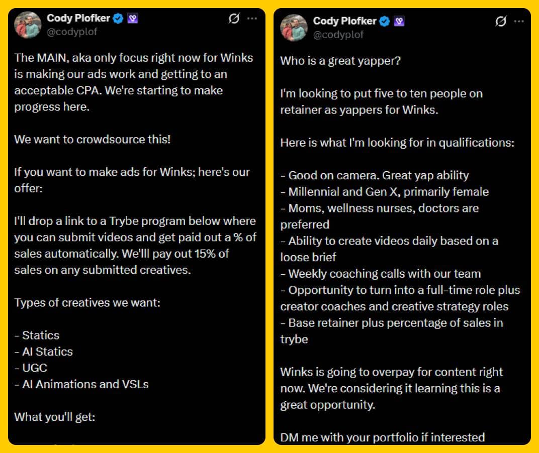 Cody Creator Tweets
