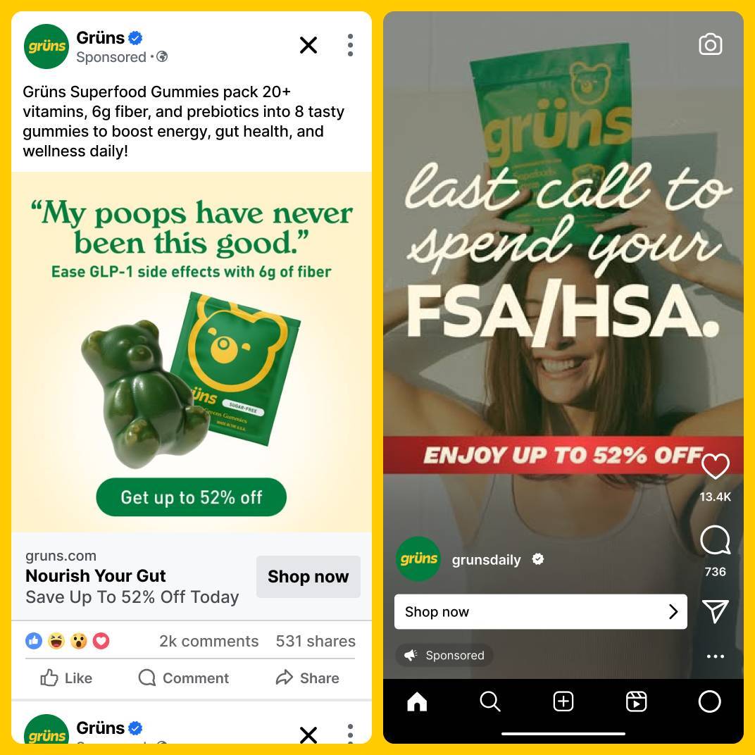 Gruns Ad Snacks Promotions Meta Ads