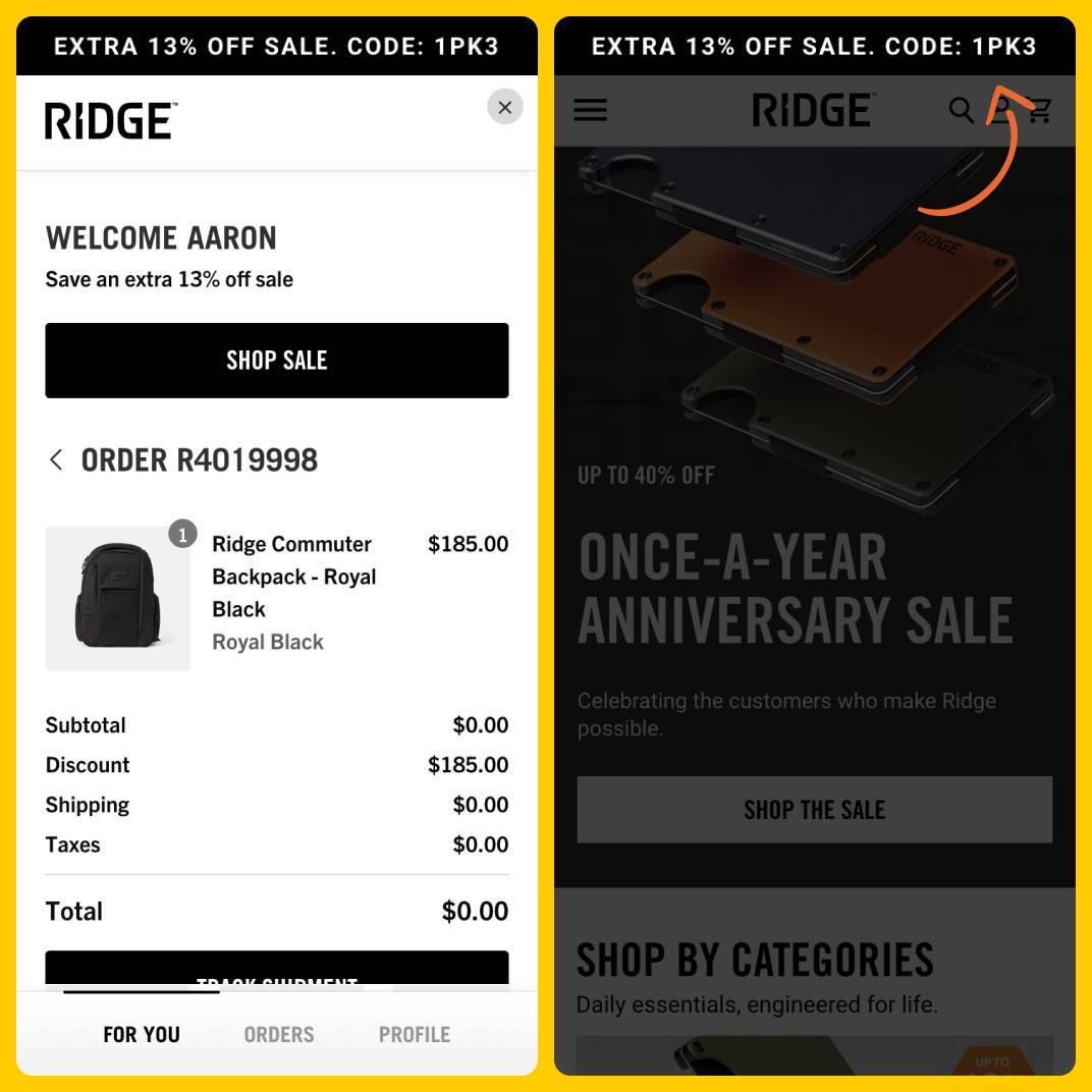 Ridge Richpanel Sale