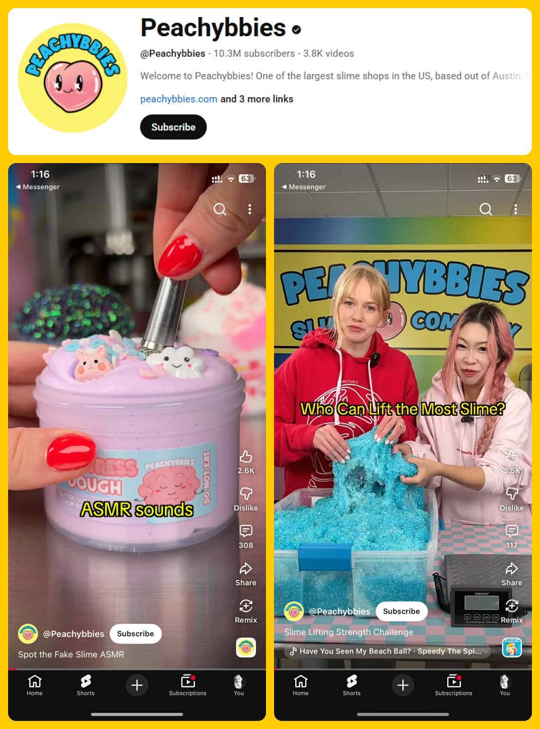 Peachybbies YouTube Posts