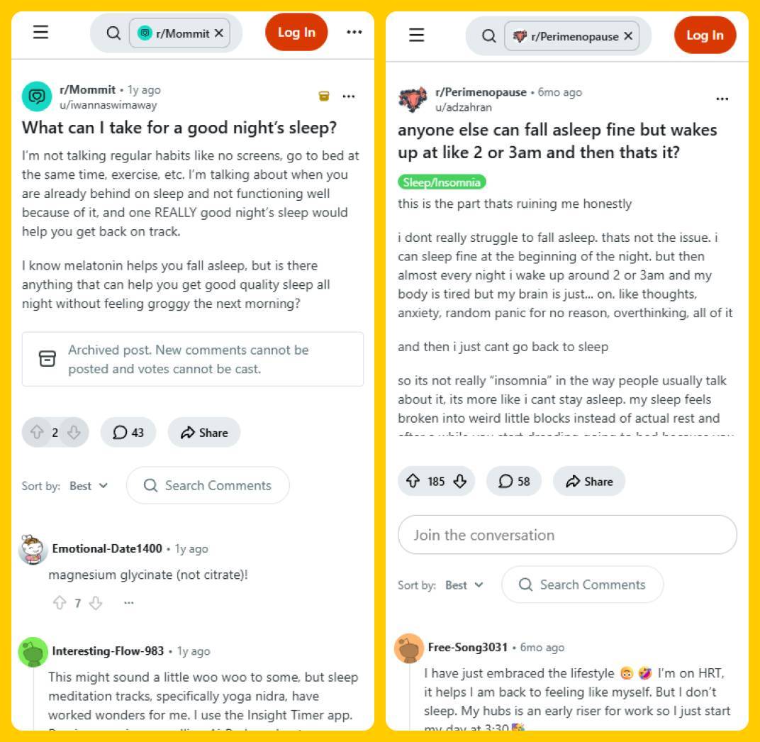 Sleep Problems - Reddit
