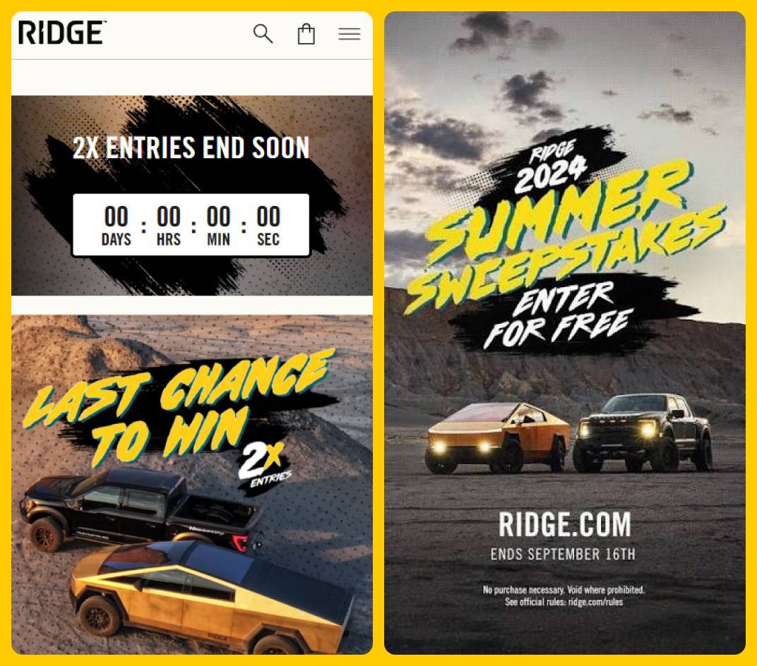 Ridge 2024 Sweepstakes