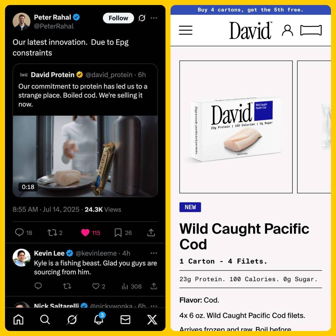 David Protein: DTC (Direct to Cod)