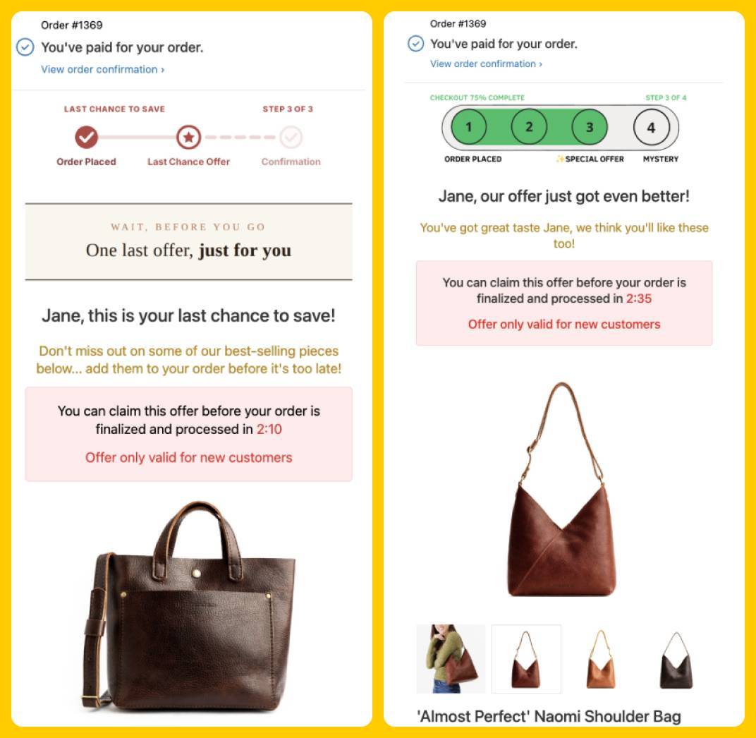 Portland Leather Aftersell Upsell