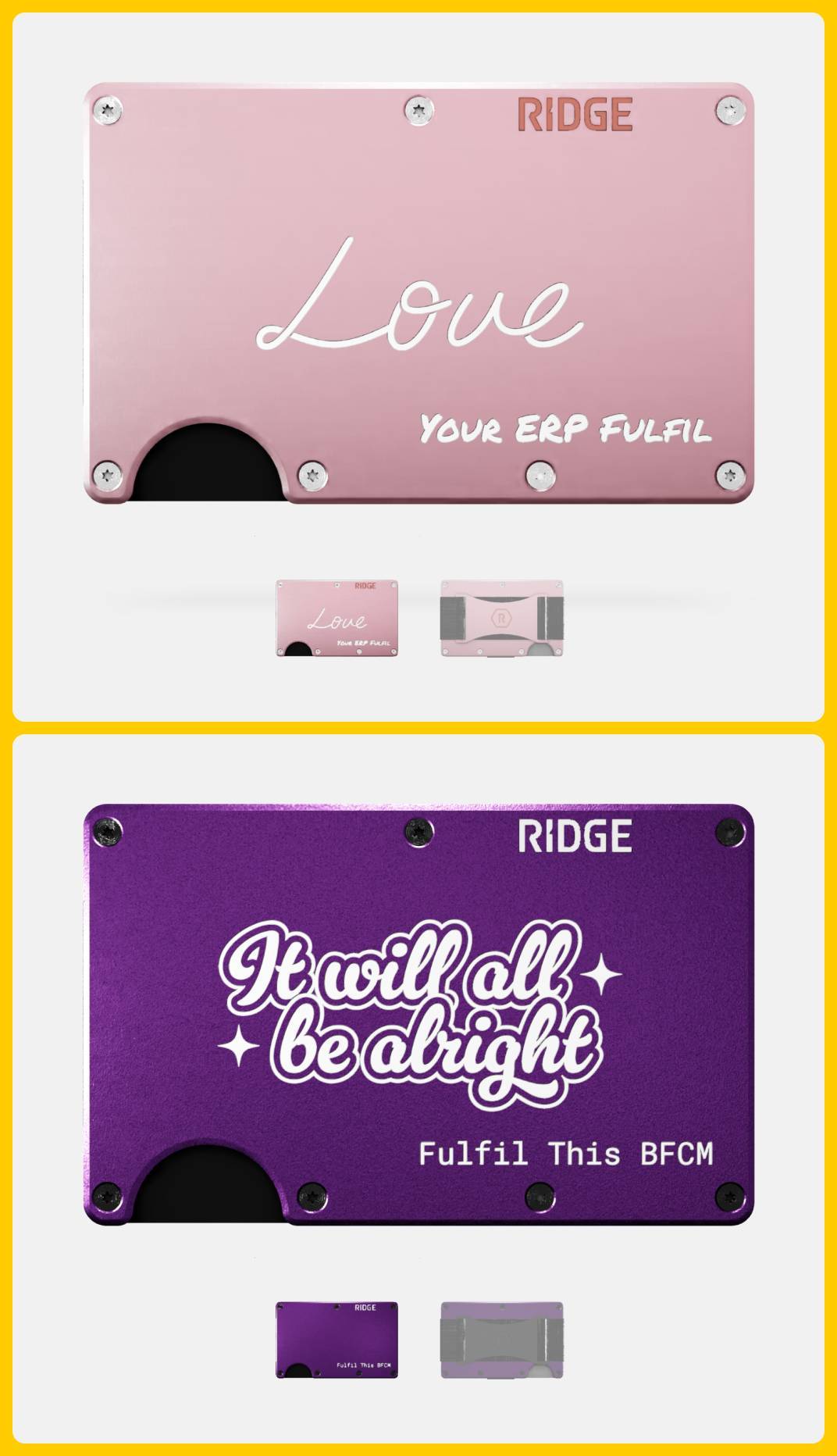 Ridge Personalized Fulfil Wallets