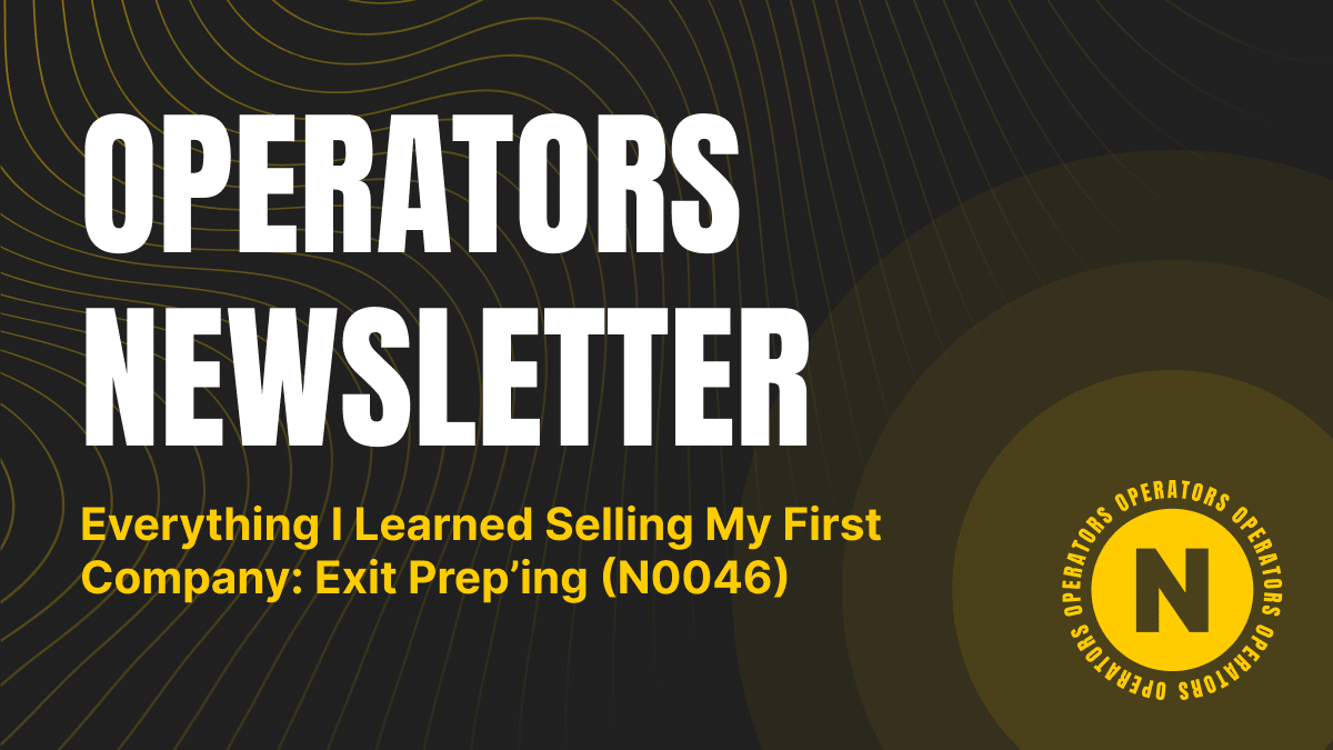 Everything I Learned Selling My First Company