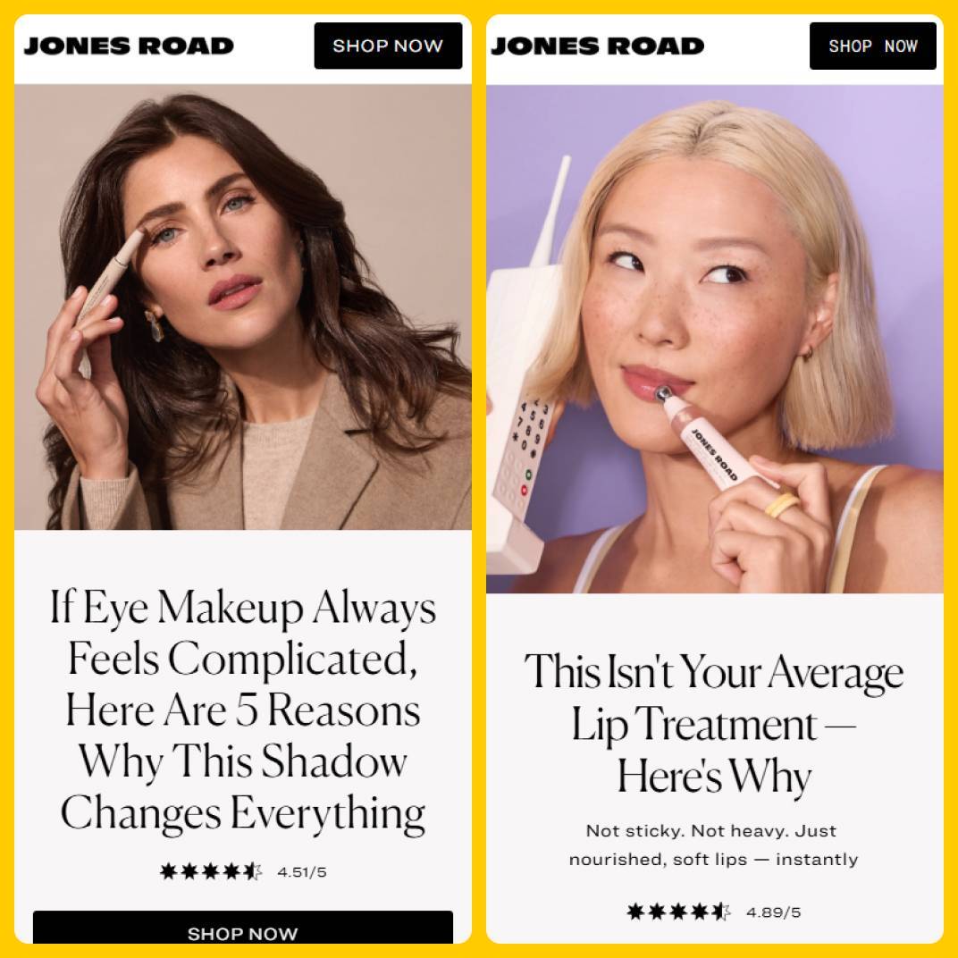 Jones Road Landing Pages