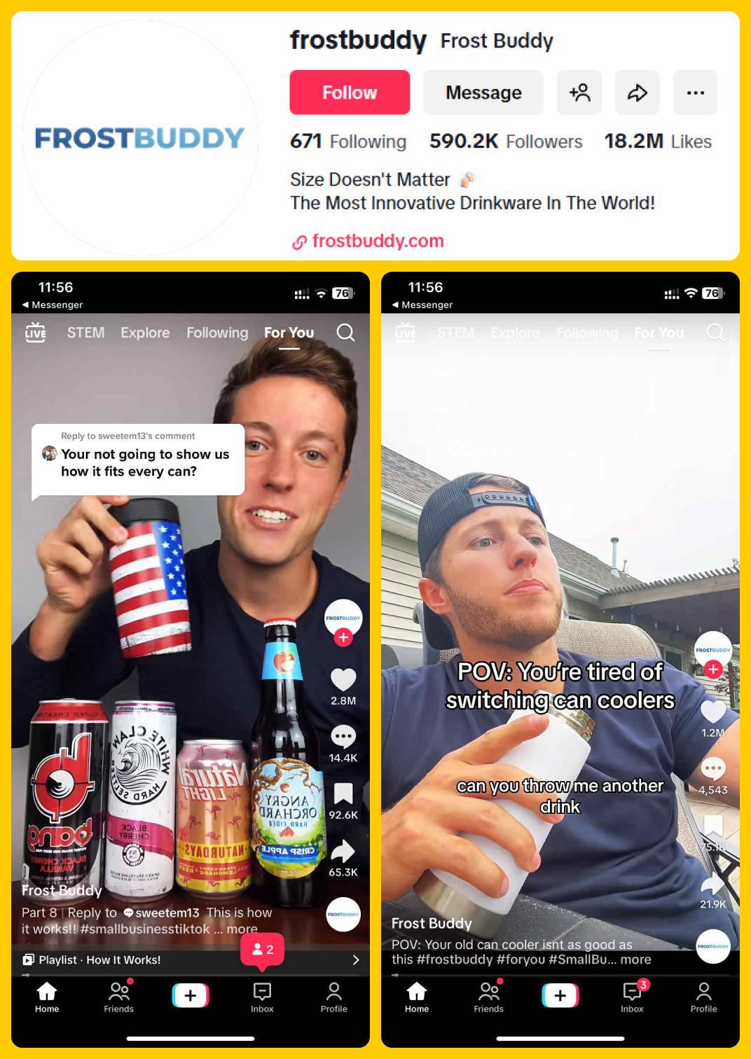 Frost Buddy TikTok Posts