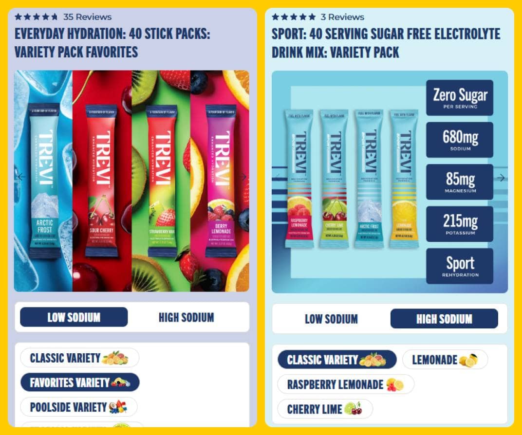 Trevi Variety Packs