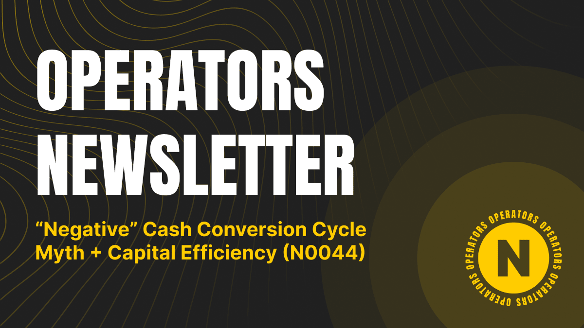 “Negative” Cash Conversion Cycle Myth + Capital Efficiency
