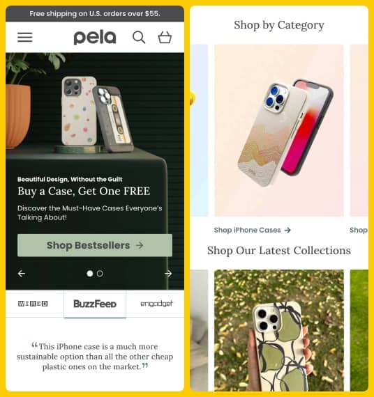 Pela Case - Homepage